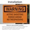 Signmission Active Shooting Range Ahead No Trespassing OSHA Warning Sign, Vinyl Decal, 14in W x 10in L, 2PK OS-2PACK-WS-D-1014-L-11969 - alternate 2